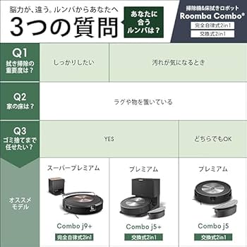 Amazon | ルンバ コンボ j5 ロボット掃除機 アイロボット(iRobot) 掃除