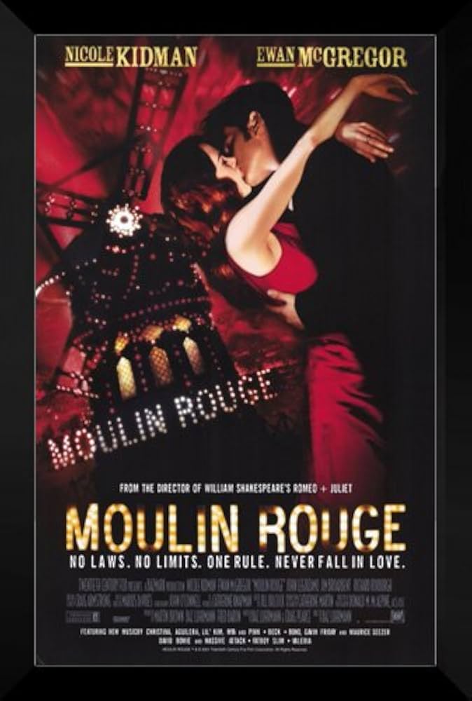 Amazon.co.jp: ArtDirect ムーランルージュ フレーム入り 27x40 映画