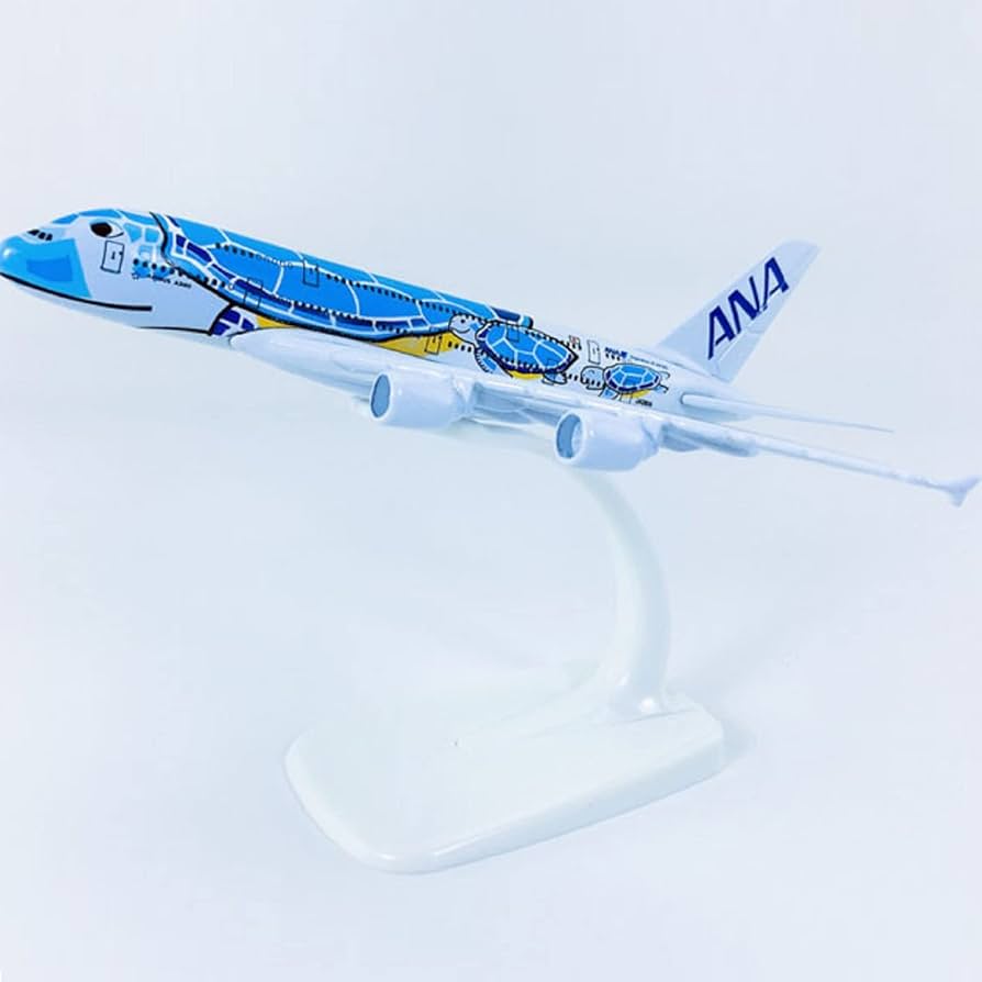 Amazon | 1/500 スケール ANAウミガメ塗装A380飛行機モデル合金モデル