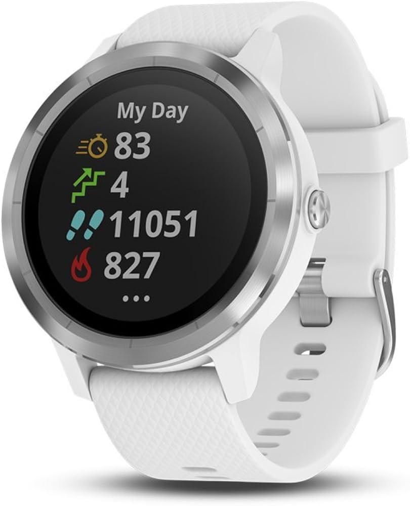 Amazon.com: Garmin vívoactive 3 GPS Smartwatch - White & Stainless