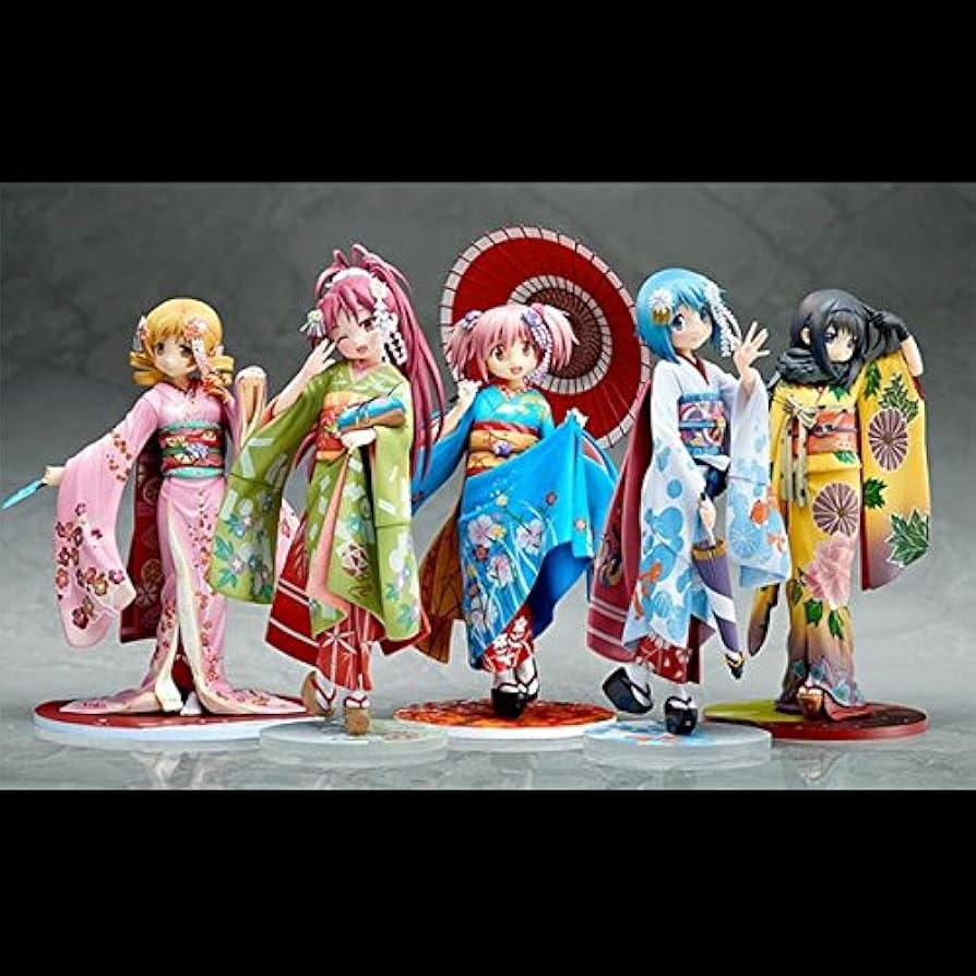 Amazon.co.jp: 魔法少女まどかマギカ 舞妓 晴れ着フィギュア5体セット+