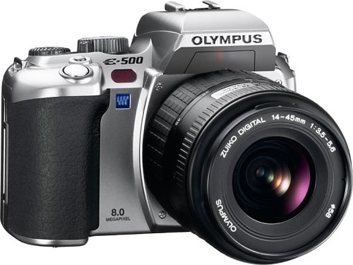 Amazon | OLYMPUS デジタル一眼レフカメラ E-500 シルバー レンズ