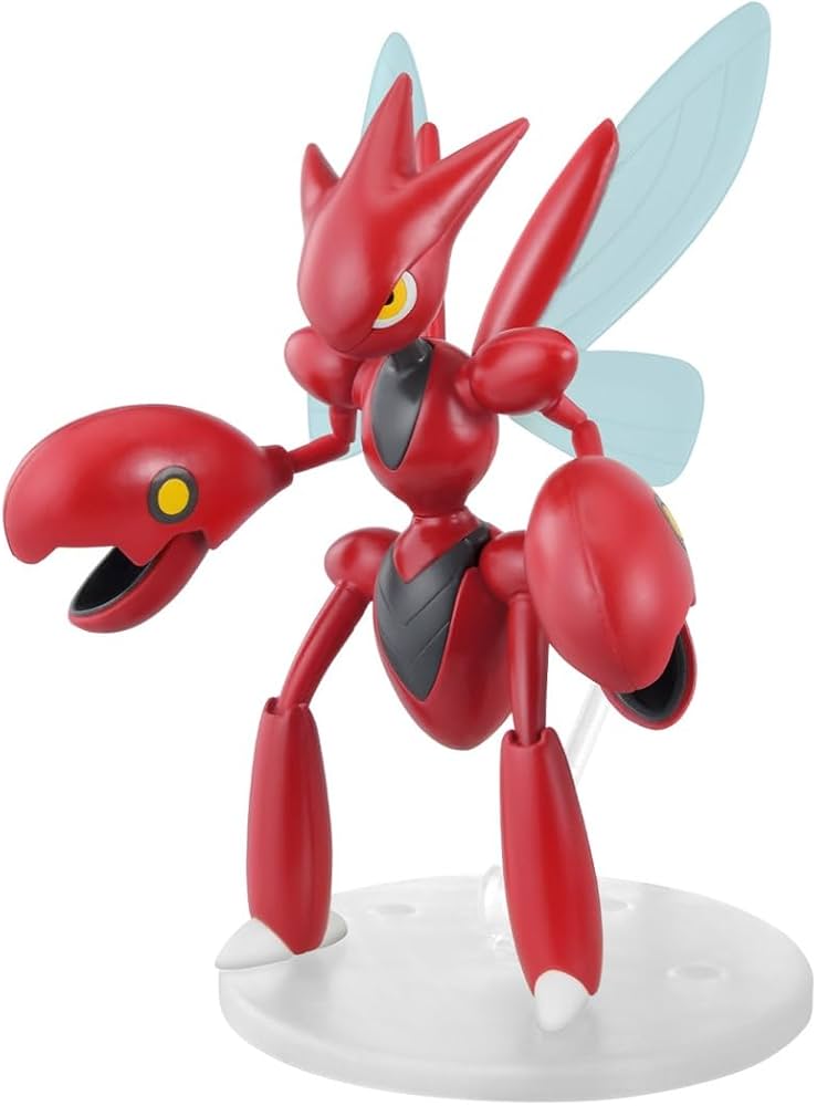 Amazon.com: BANDAI Hobby - Pokémon - #55 Scizor Pokémon Model Kit