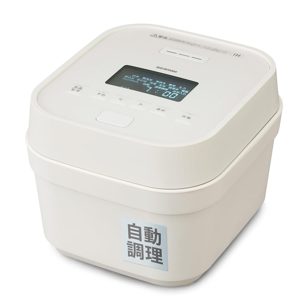 Amazon | IHジャー炊飯器 5.5合 RC-IGA50-W ホワイト | アイリス