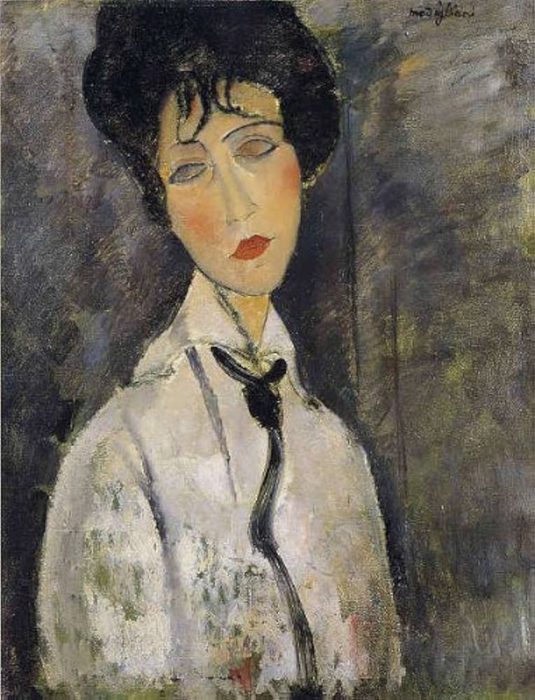 Amazon.co.jp: モディリアーニ・「黒いネクタイをした女」 プリ