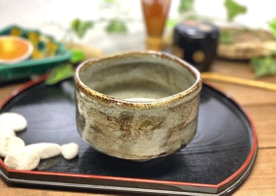 Amazon｜百華園 九谷【抹茶碗】しだれ桜 中絵 陶器 単品｜抹茶碗