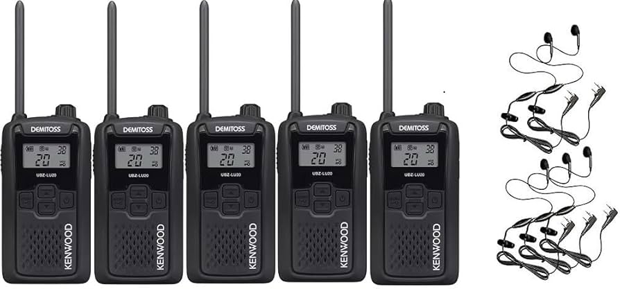 Amazon | 5台セット (本体5台とイヤホンマイク5個)ケンウッド インカム