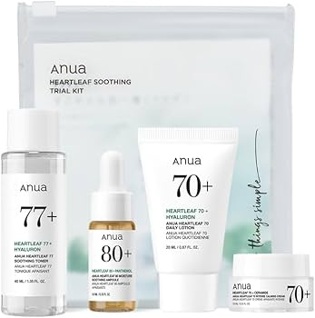 Amazon.co.jp: ANUA(アヌア)Heartleafスキンケア4STEPキット(化粧水+