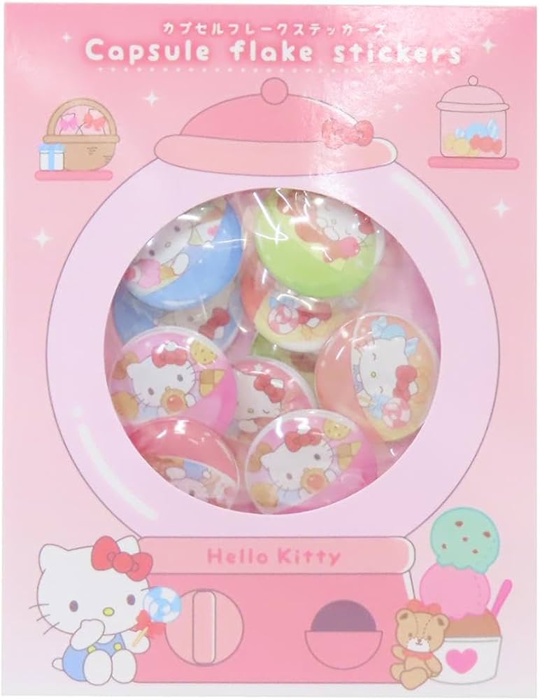 Amazon.co.jp: ハローキティ[フレークシール]カプセルフレーク