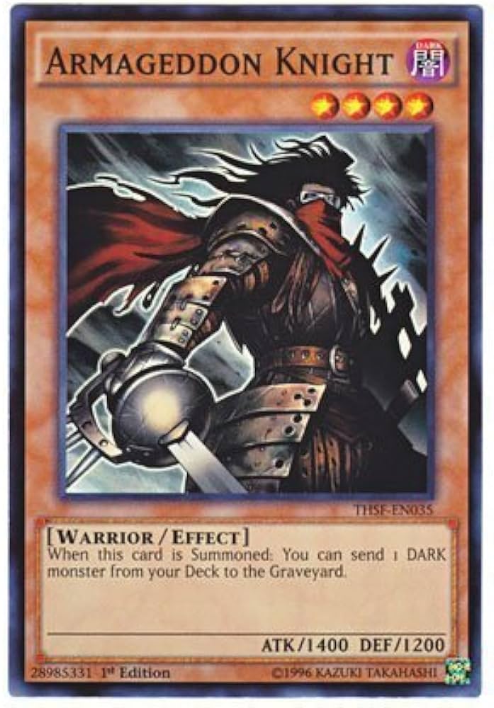 Amazon.co.jp: 遊戯王 英語版 THSF-EN035 Armageddon Knight 終末の