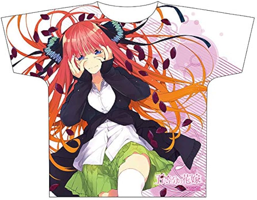 Amazon.co.jp: 五等分の花嫁 フルグラフィックTシャツ 中野二乃