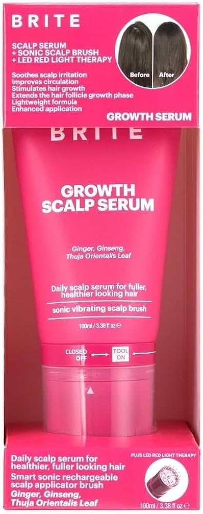 Amazon.com : Brite Growth Scalp Serum with Smart Sonic Vibration