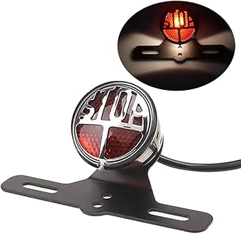 Amazon | テールランプ STOP バイク レトロ SR チョッパー ボバー
