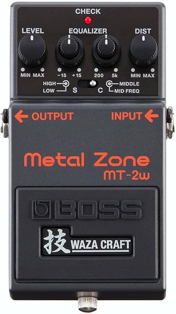Amazon.com: BOSS MT-2W WAZA Craft Metal Zone Guitar Pedal (MT-2W