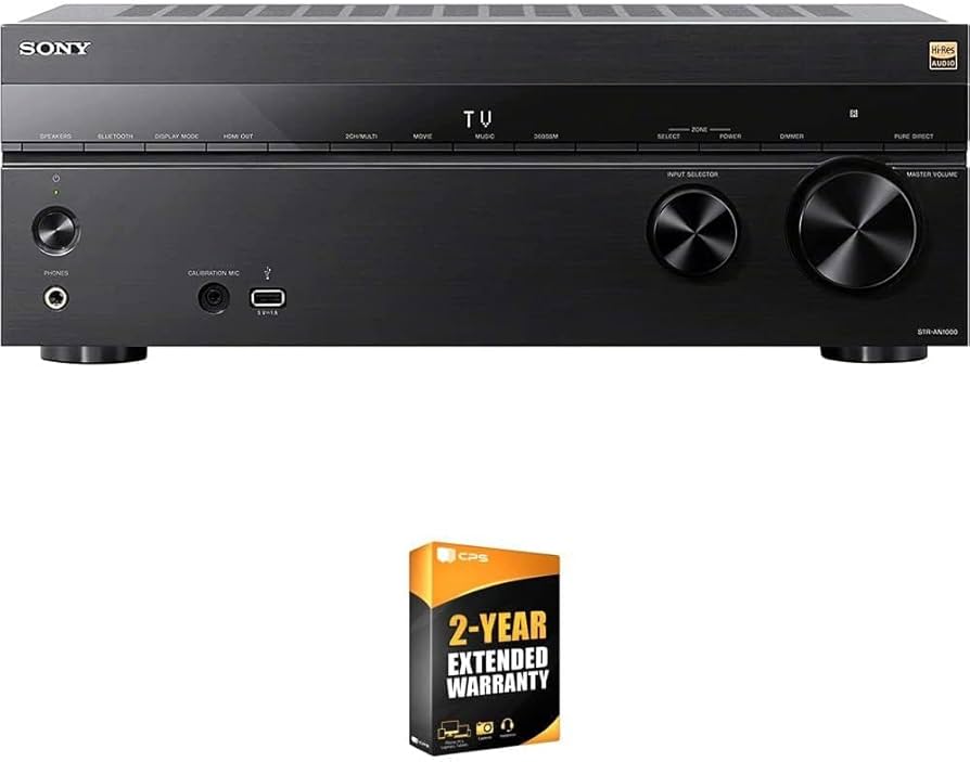 Sony STR-AN1000 7.2 Channel Home Theater 8K A/V Receiver Bundle