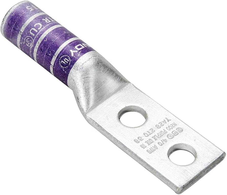 Amazon.com: Burndy YA6C2N Two Hole Hylug Code Conductor Long