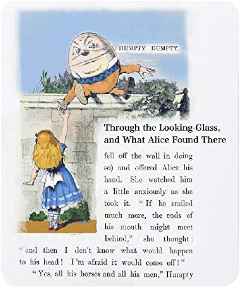 Amazon.co.jp: 『 鏡の国のアリス 』、ハンプティ・ダンプティとアリス