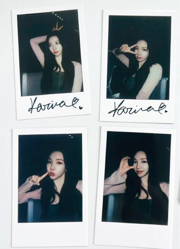 Amazon.co.jp: aespa カリナ fansland ポラロイド チェキ トレカ