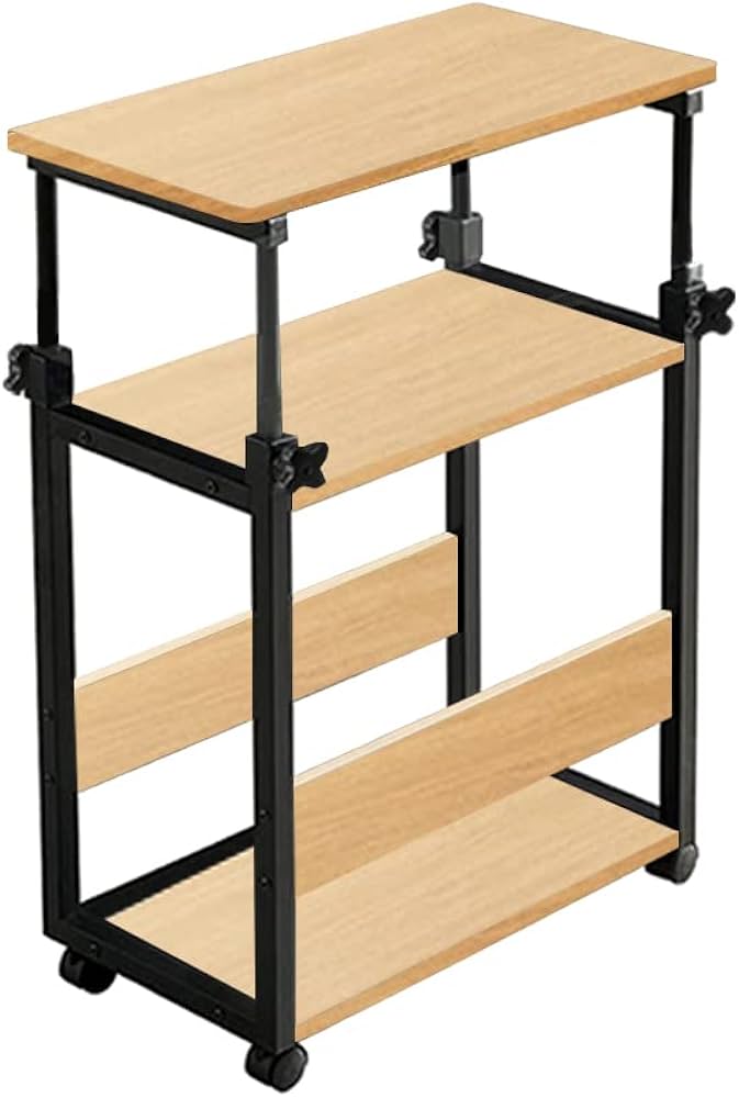 Amazon.co.jp: パソコンワゴン CPUワゴン 昇降式 高さ調節 デスク