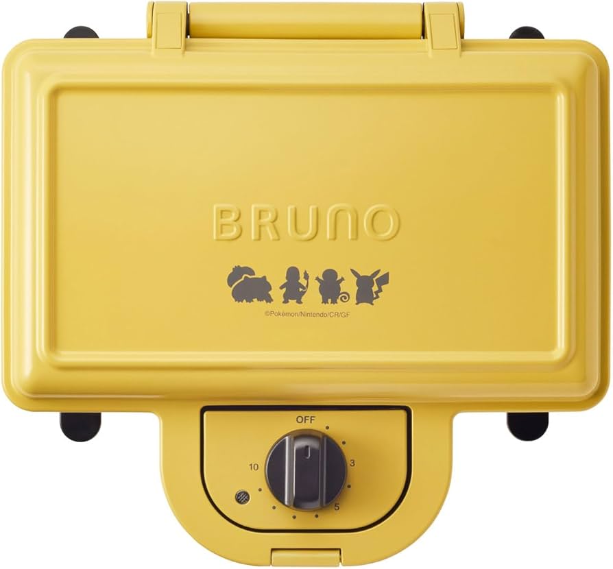 Amazon | BRUNO ポケモン ホットサンドメーカー ダブル 電気 耳まで