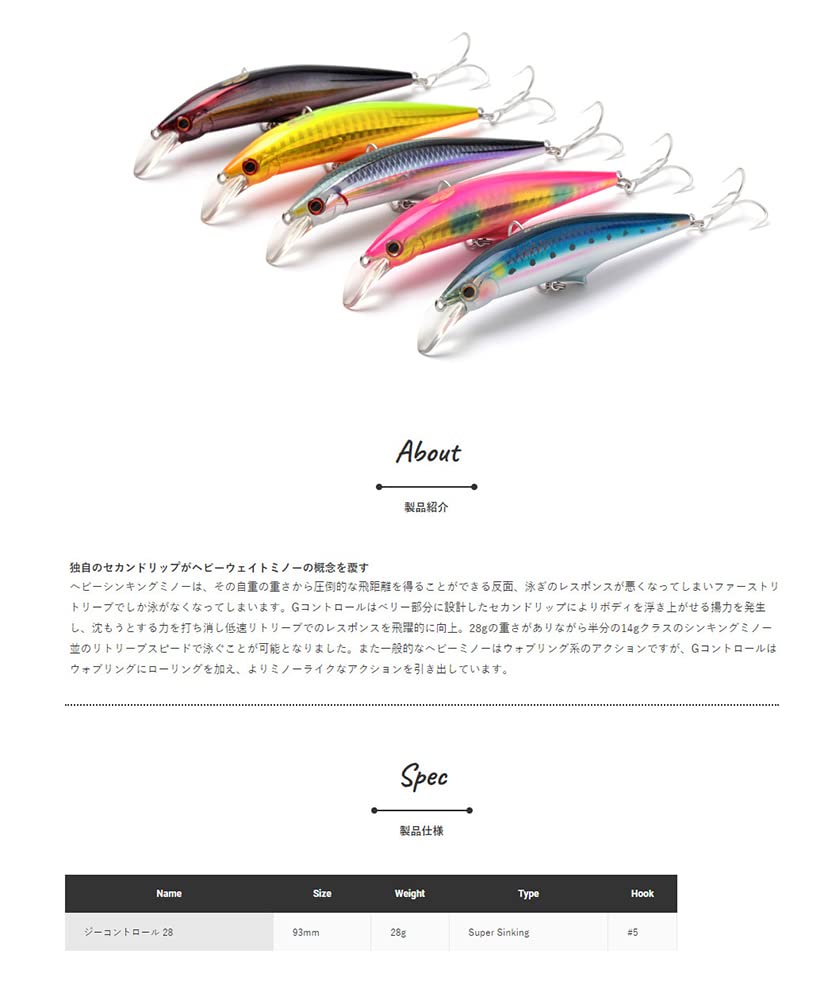 Amazon.co.jp: G-CONTROL 28g 93mm Wアカキン : スポーツ＆アウトドア