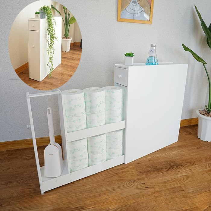 Amazon｜FuLe YunQiスライド薄型トイレラック スリム トイレ 収納 12