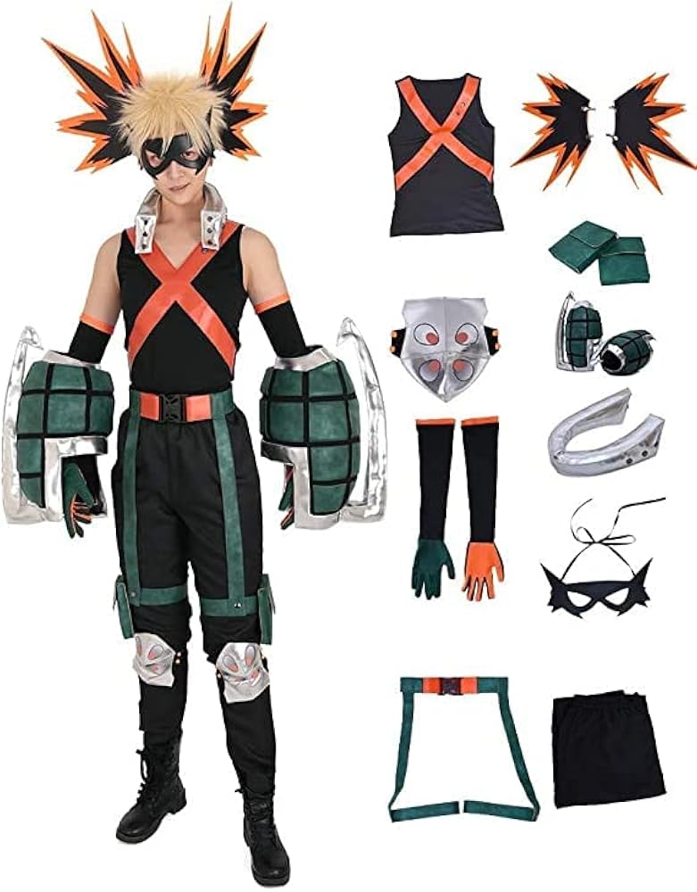 Amazon.co.jp: [CHEN YU] 爆豪勝己 コスプレ コスチューム ヒーロー