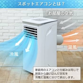 Amazon | スポットクーラー スポットエアコン 8畳 家庭用 除湿機 衣類
