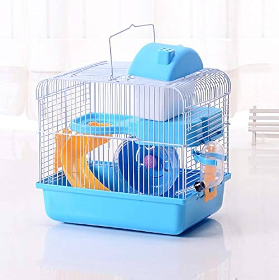 Amazon | ハムスター ケージ セット 2回建て 籠 組み立て ゴールデン