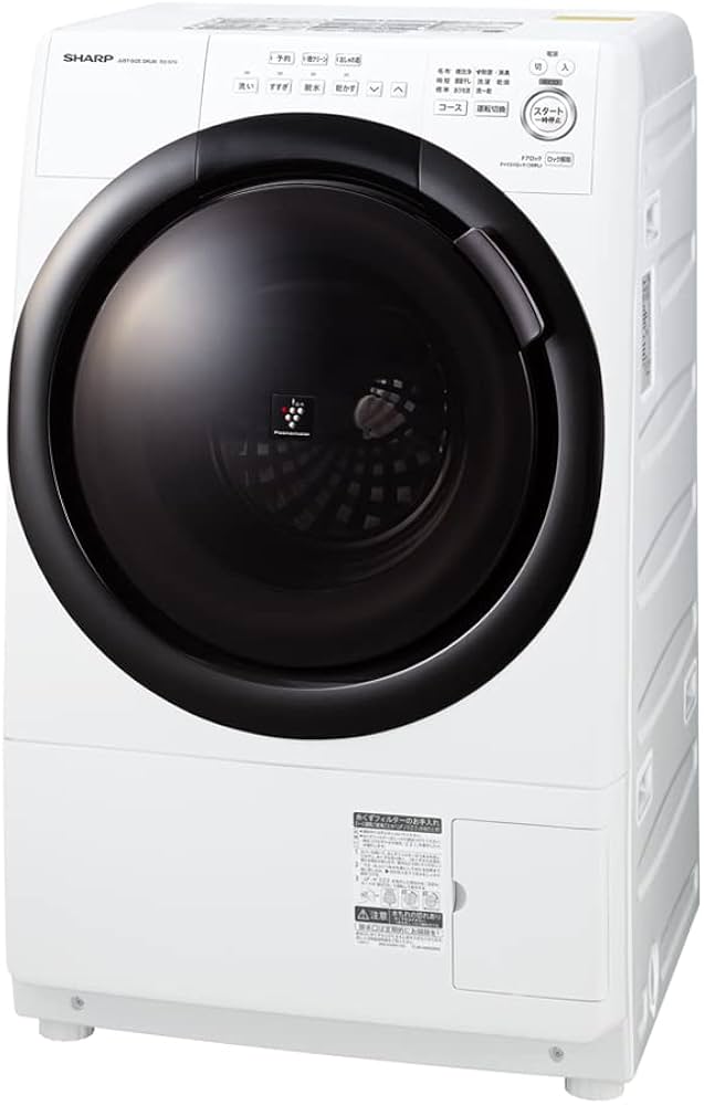 Amazon.co.jp: Sharp ES-S7G-WL Drum Type Washer/Dryer, Heater