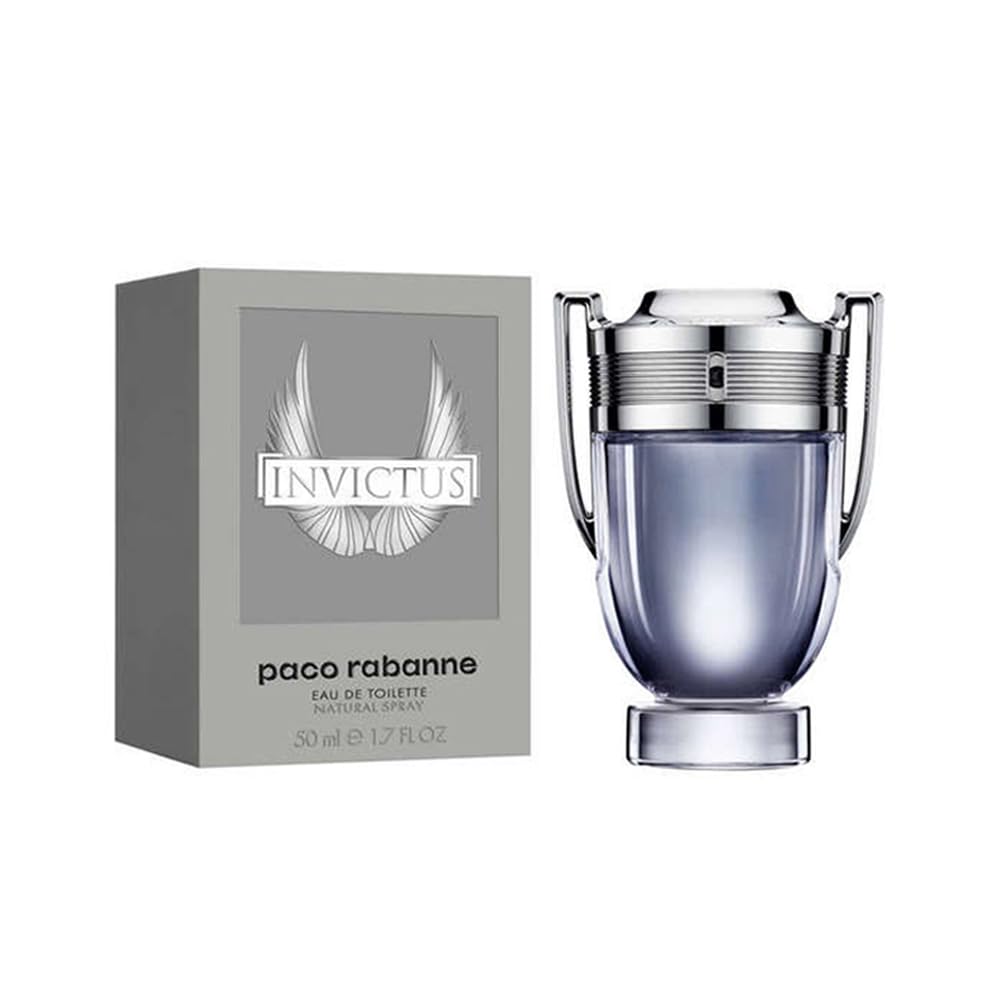 Amazon.com : Rabanne Invictus Eau de Toilette - Long Lasting Woody