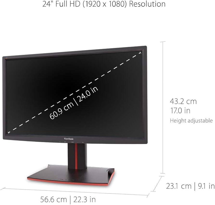 Amazon.com: ViewSonic XG2401 24 Inch 1080p 1ms 144 Hz Gaming
