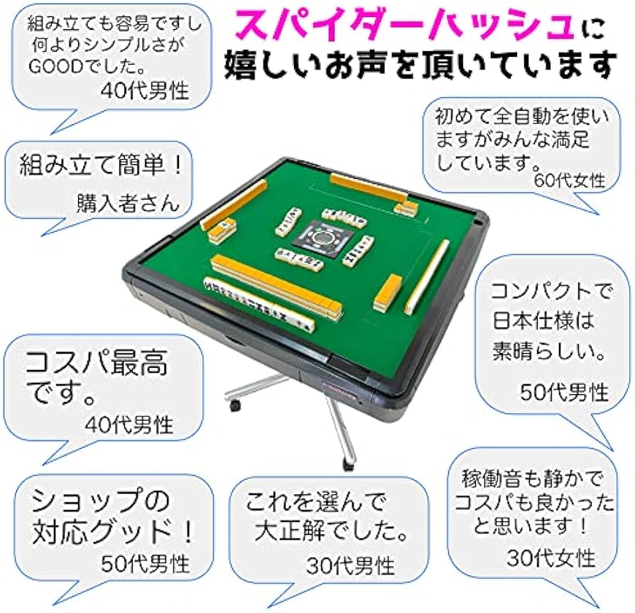 Amazon.co.jp: 全自動麻雀卓「スパイダー ハッシュ」（Spider #）28