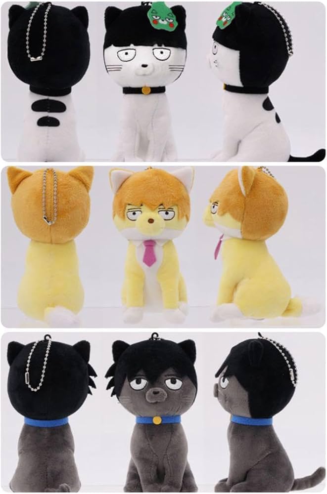 Amazon.co.jp: モブサイコ100 どうぶつフォーゼ ぬいぐるみ モブ 霊幻