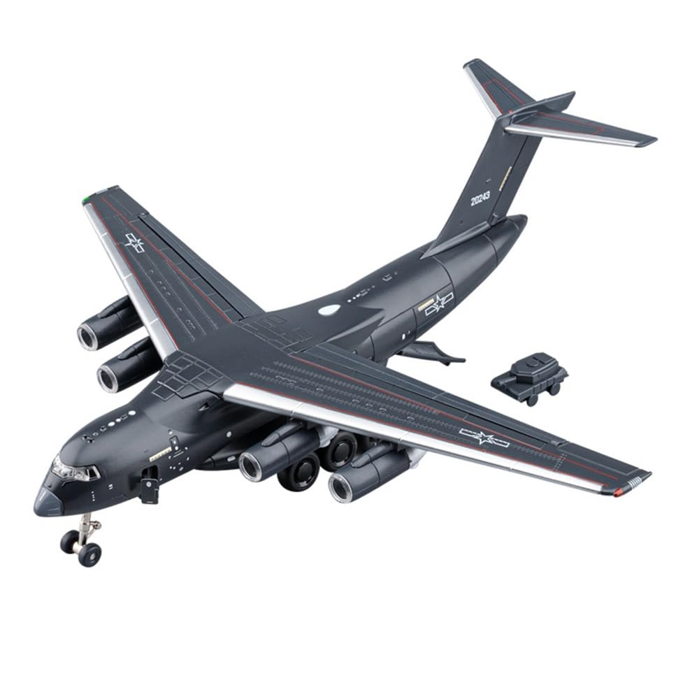 Amazon.co.jp: Eiuuioj 1:180 大型合金製 Y-20 輸送機模型 ライト付き