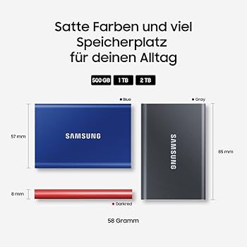 Amazon.com: Samsung T7 Portable SSD - 1 TB - USB 3.2 Gen.2