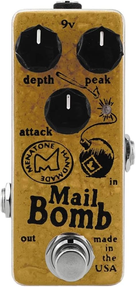 Amazon | Menatone Mail Bomb Mini コンパクトエフェクター オートワウ
