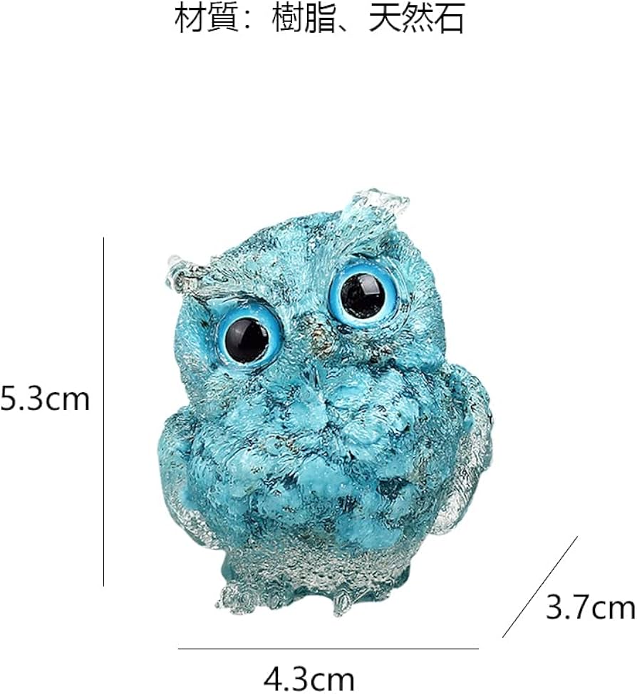 Amazon.co.jp: YUYAKESHI ふくろう 置物 マスコット オブジェ かわいい