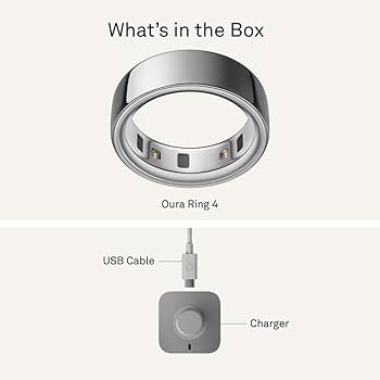 Amazon.com: Oura Ring 4 - Silver - Size 8 - Size Before You Buy