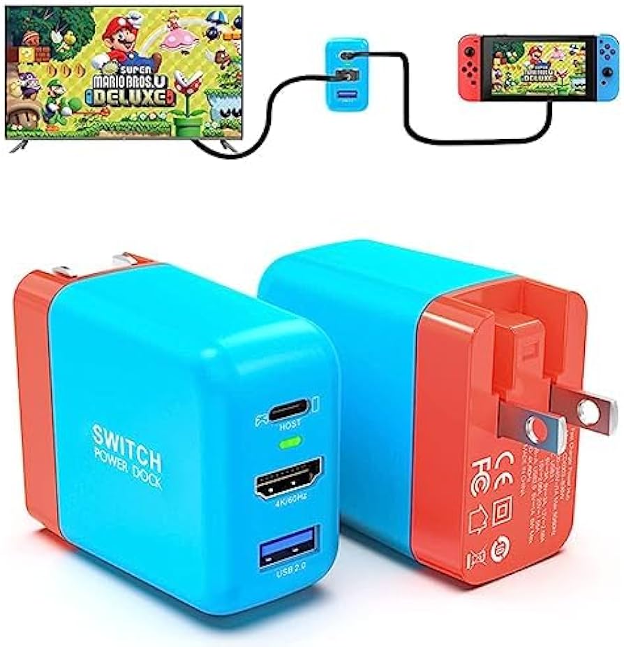 Amazon.com: Mirabox Portable Switch Dock Charger for Nintendo