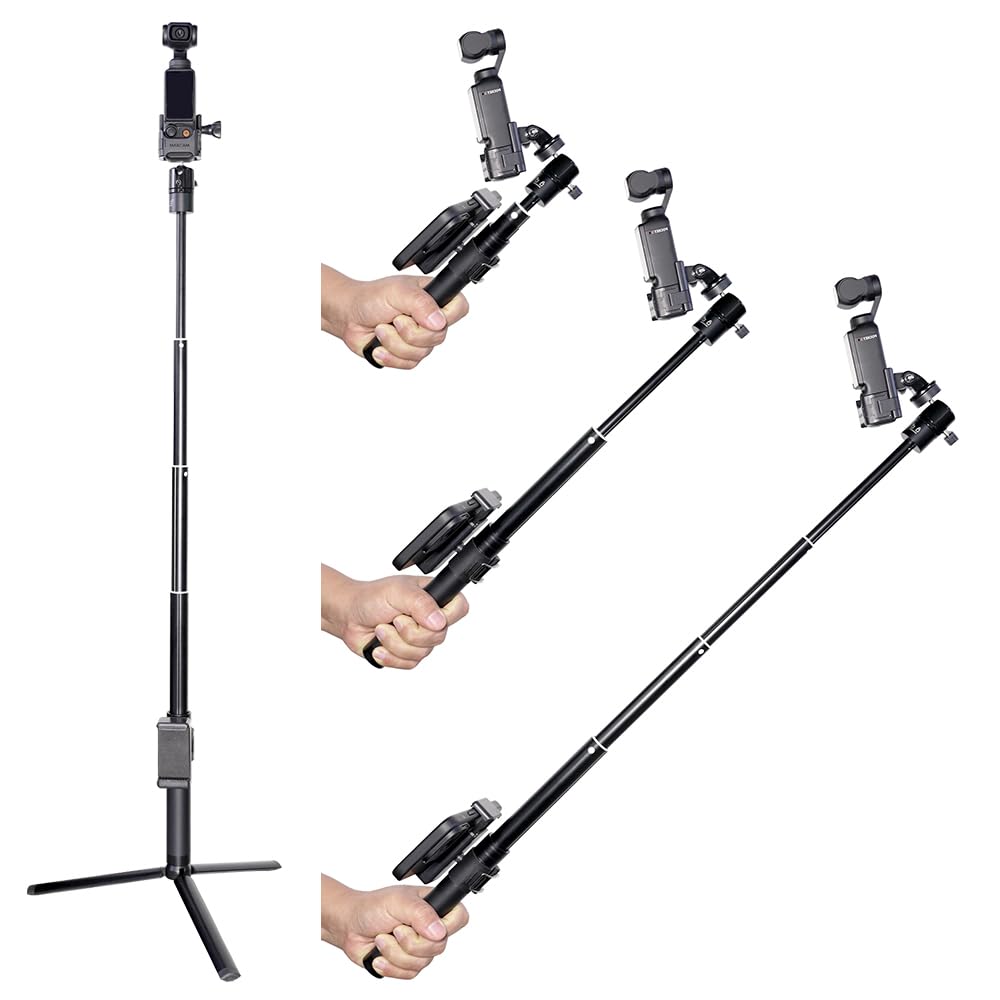 Amazon | DJI Osmo Pocket 3 用 MAXCAM自撮り棒三脚延長棒は90 CM