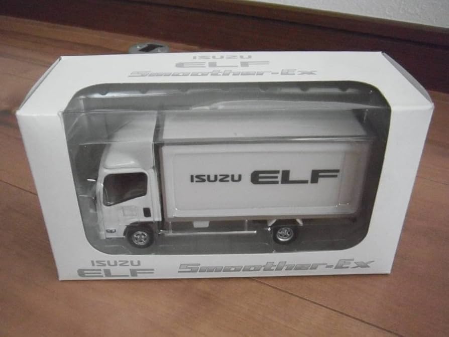 Amazon | いすゞ エルフ ミニカー トラック 白 ホワイト ISUZU ELF