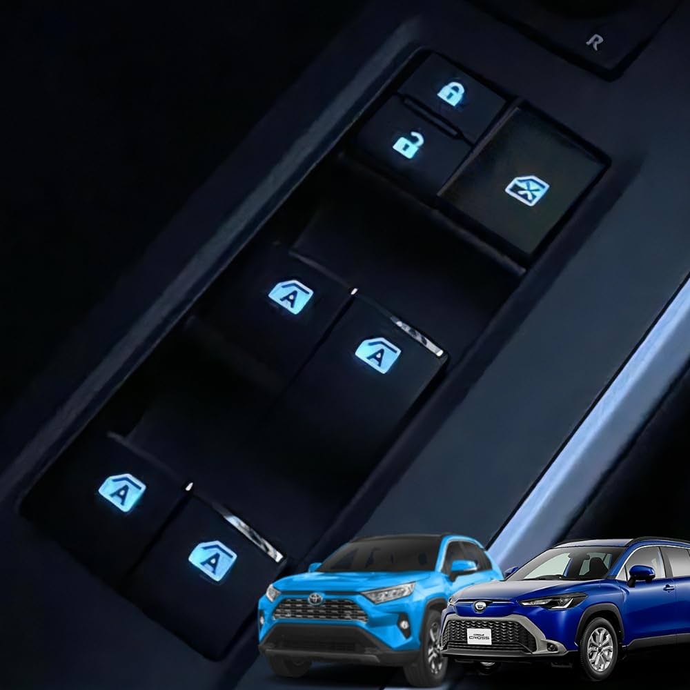 カローラクロスなど】パワーウィンドウスイッチ 全席分セット