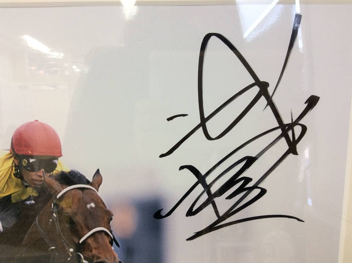 武豊 4000勝 直筆サイン入りパネル