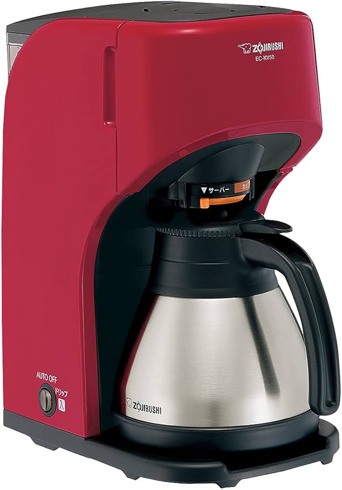 Amazon | 象印マホービン コーヒーメーカー 5杯用 レッド EC-KV50-RA