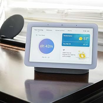 Google Nest Hub with Google Assistant - Sand (GA00517-CA) : Amazon