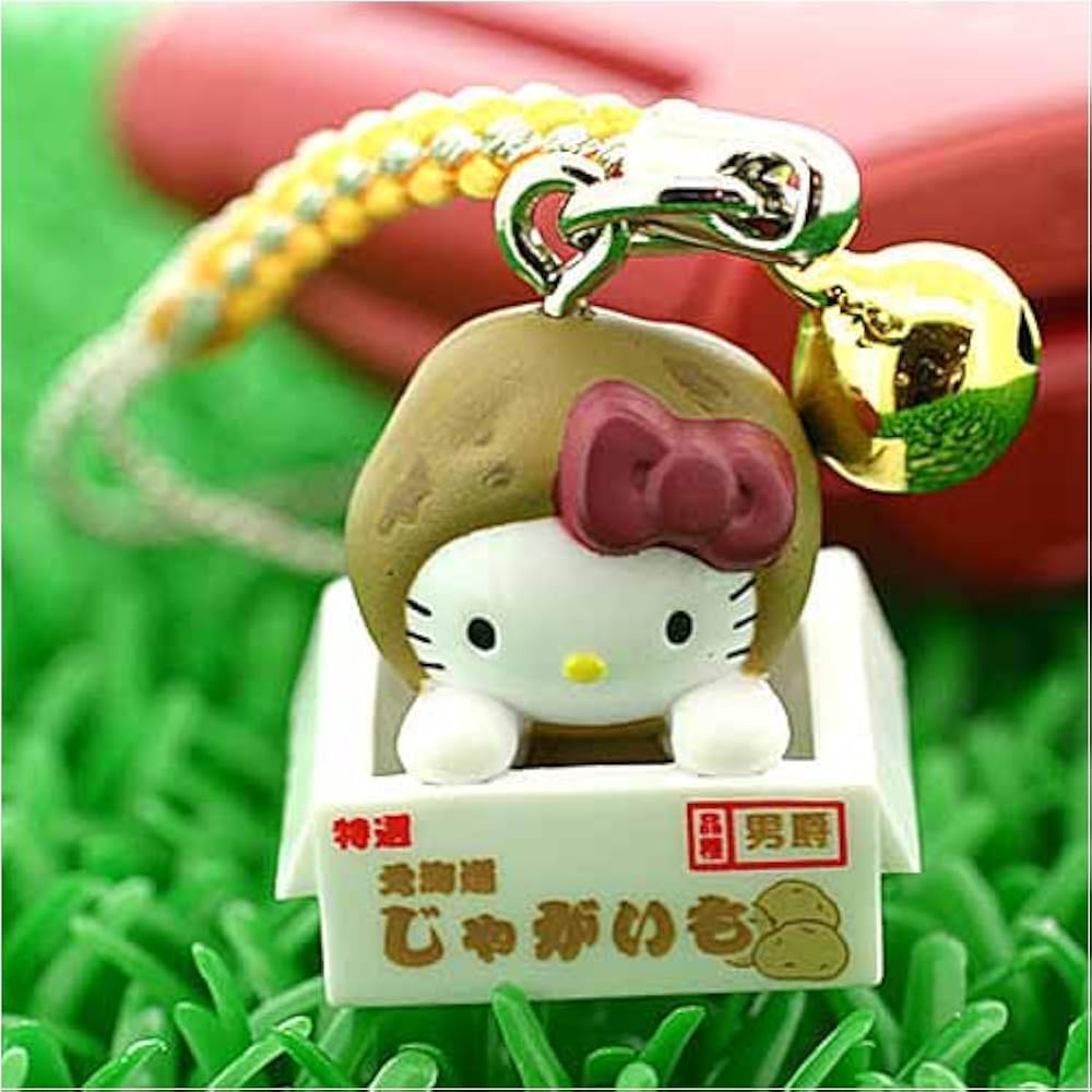 Amazon.co.jp: (ご当地キティ)北海道限定じゃがいもキティ根付 : 家電