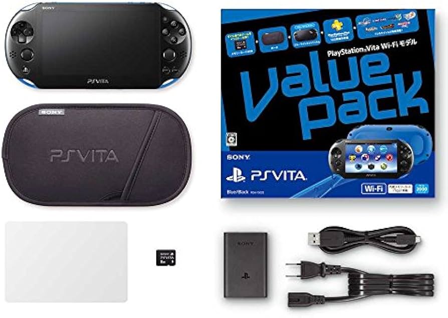 Amazon.com: PlayStation Vita Value Pack Wi-Fi Blue/Black : Video Games