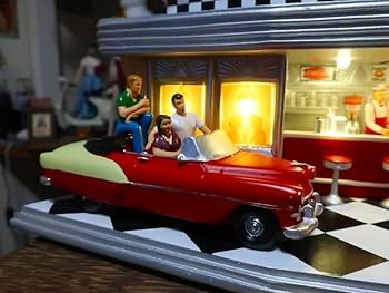 Amazon | 爆レアコカコーラ アメリカンダイナー ジオラマクロック 50s