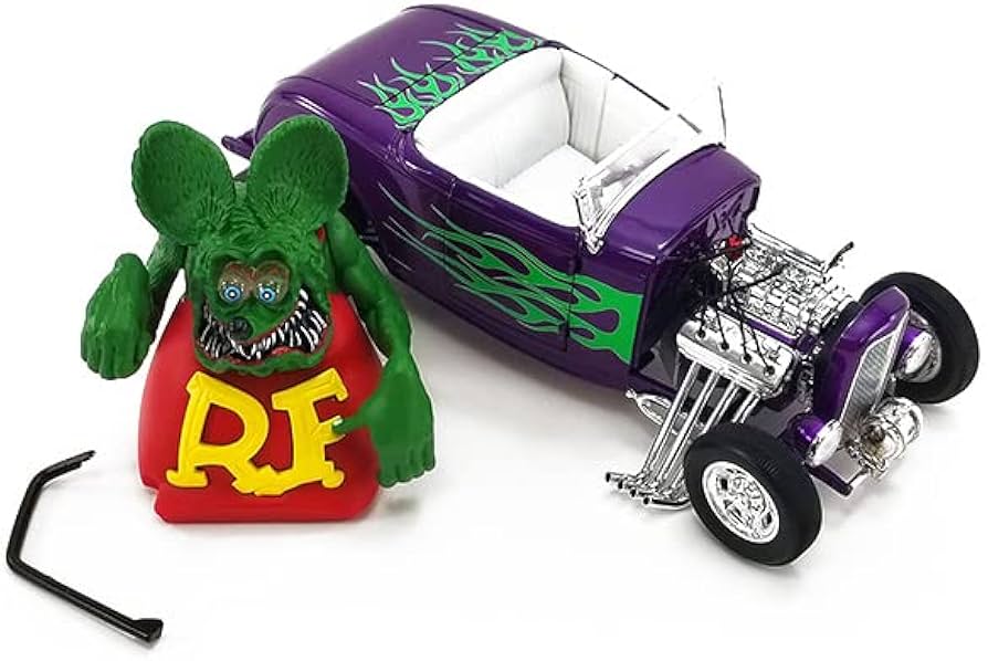 Amazon | ACME 1:18 RAT FINK 1932 FORD BLOW HOT ROD ROADSTER with